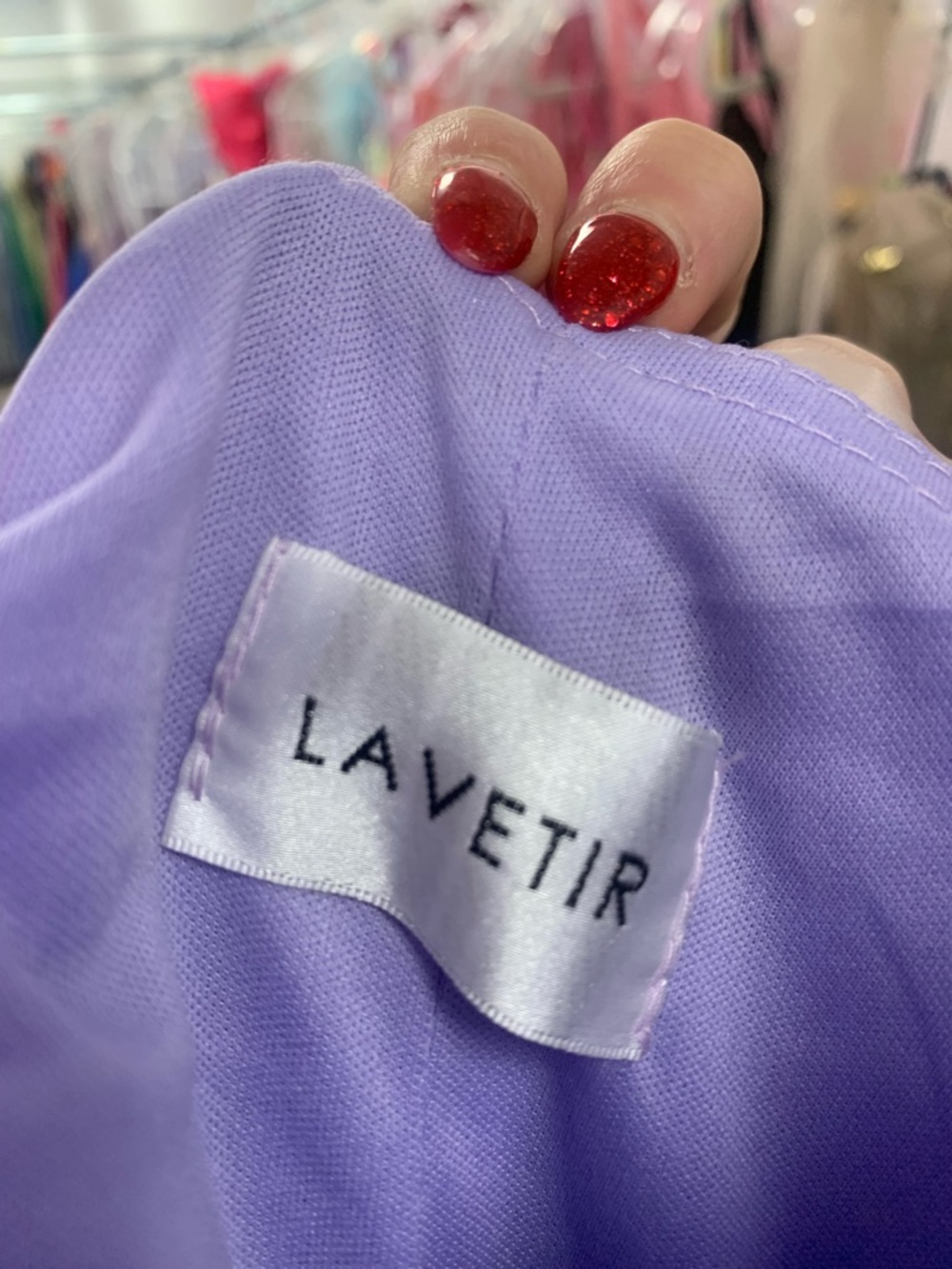 Sparkling Lavender One-Shoulder Sequin Prom Dress - Picture 7 of 7